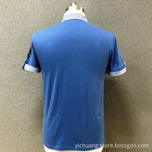 Men's cotton casual printed T-shirt